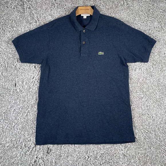 Lacoste Polo Shirt Men's Small Classic Fit Short Sleeve Navy Blue Designer Golf - Picture 1 of 4